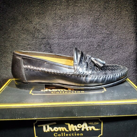VINTAGE THOM McAN PEARSON WOVEN TOE KILTIE TASSEL SLIP ON LOAFERS main image 4